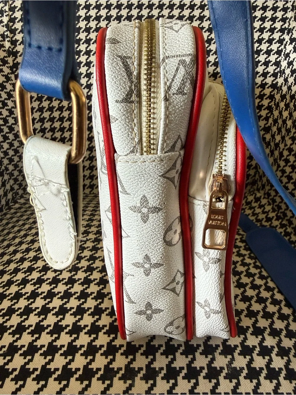 Louis Vuitton NBA Monogram Bag with Blue Strap